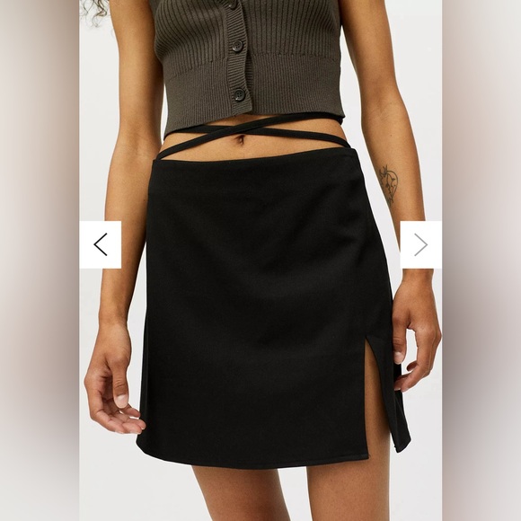 🎉 NEW @MOTEL MINI SKIRT black from Urban XXS ‼️ WORN ONCE PERFECT CONDITION - Picture 1 of 5